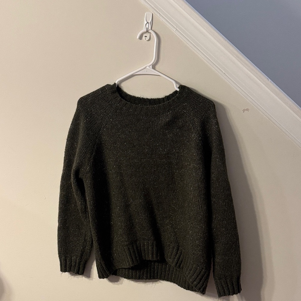 Old Navy Dark Gray Crew Neck Sweater